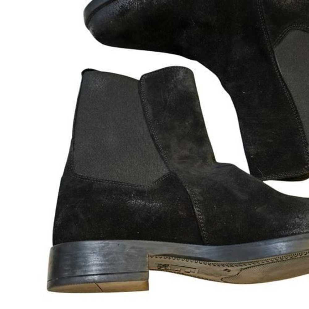 Emmanuel Crasto Black Suede Chelsea Boots Women's… - image 4