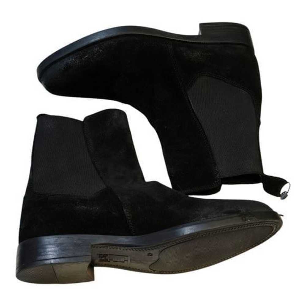 Emmanuel Crasto Black Suede Chelsea Boots Women's… - image 5