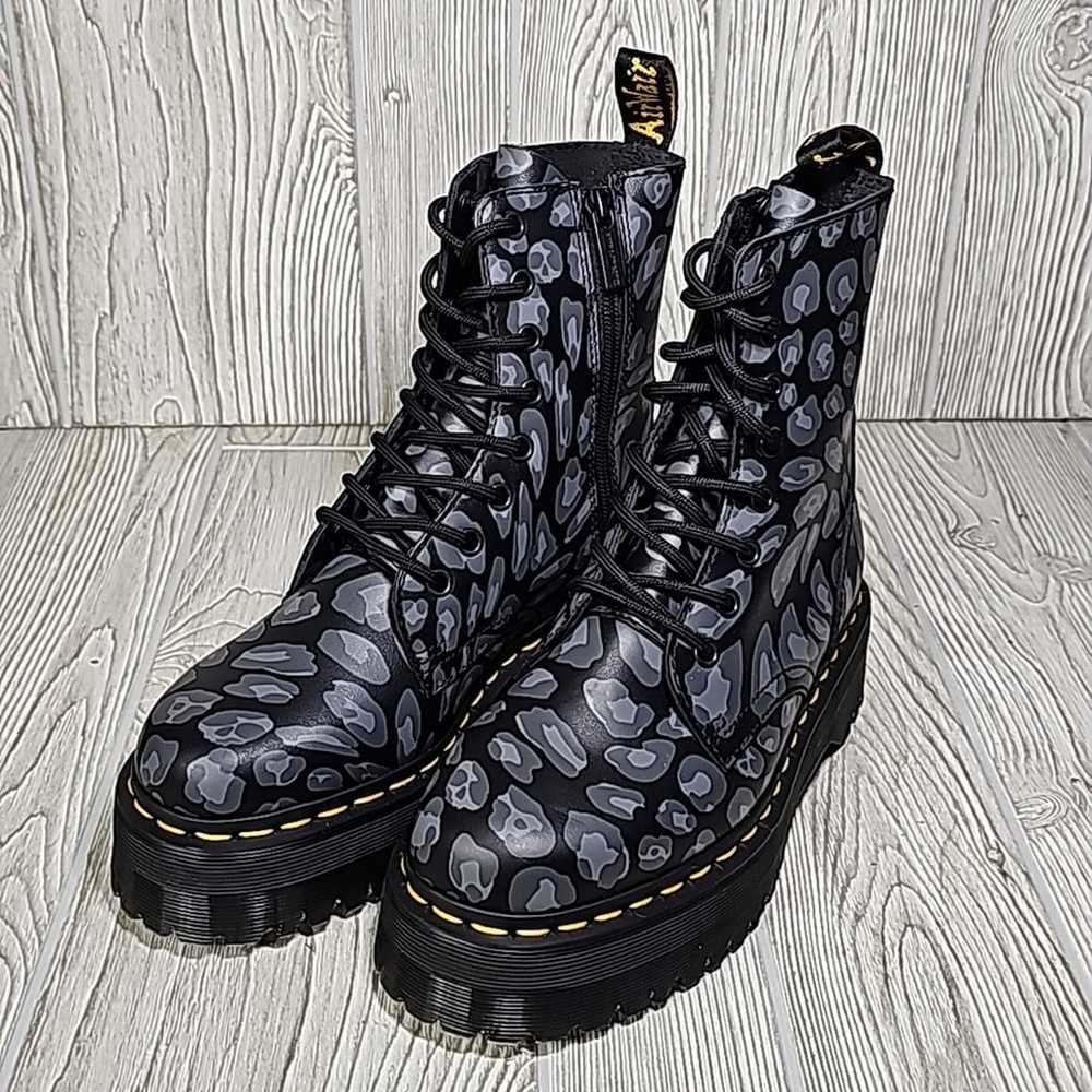 Dr. Martens Jadon Distorted Leopard Print Platfor… - image 10