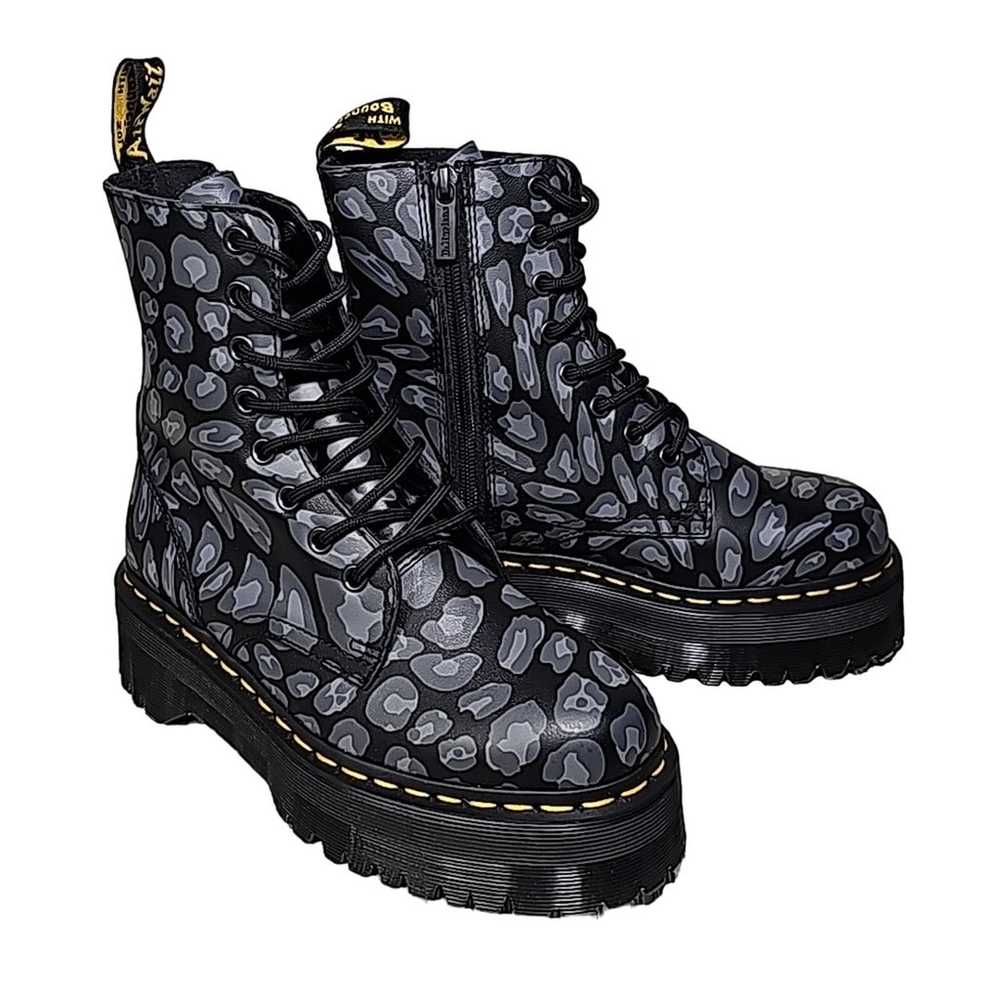 Dr. Martens Jadon Distorted Leopard Print Platfor… - image 1