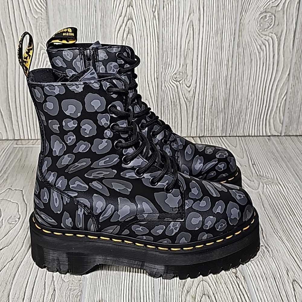 Dr. Martens Jadon Distorted Leopard Print Platfor… - image 2