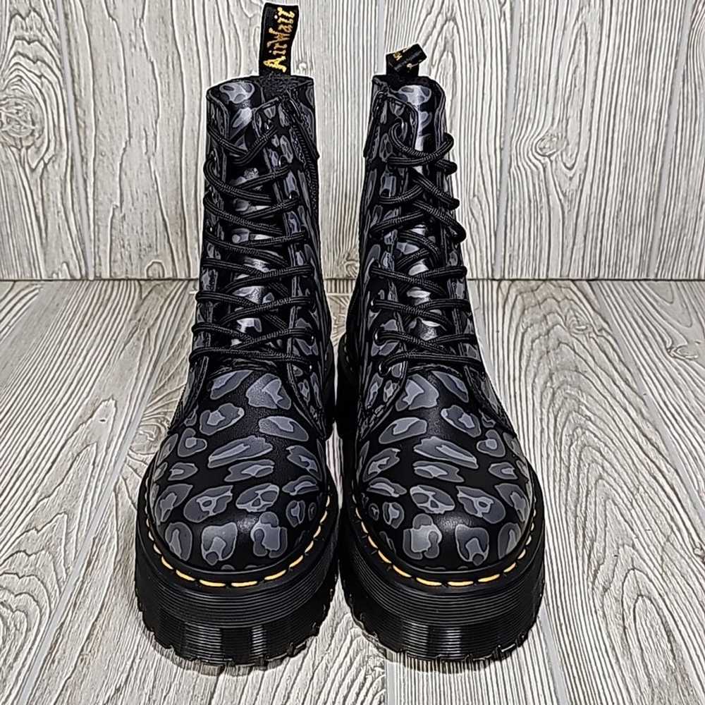 Dr. Martens Jadon Distorted Leopard Print Platfor… - image 3