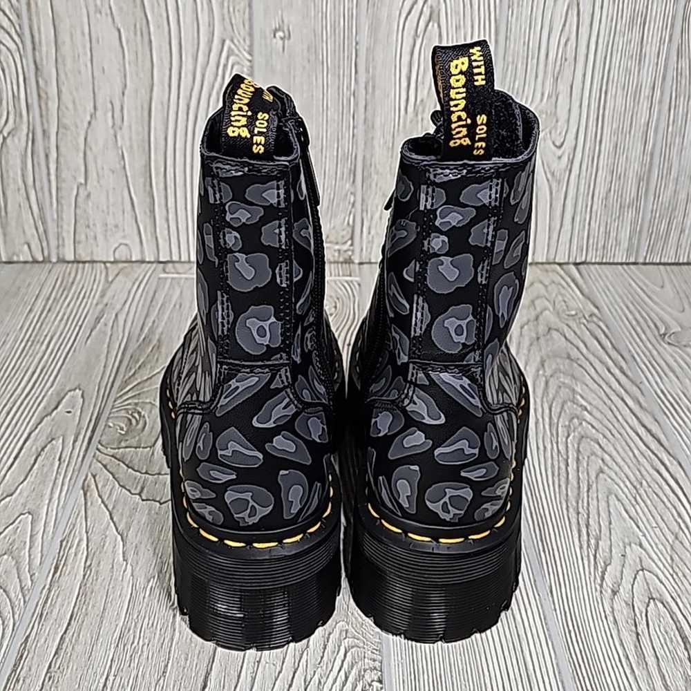 Dr. Martens Jadon Distorted Leopard Print Platfor… - image 5