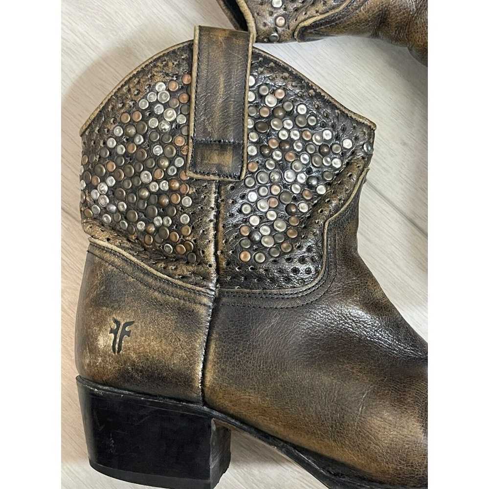 Frye Deborah Studded Brown Distressed (not Crackl… - image 2