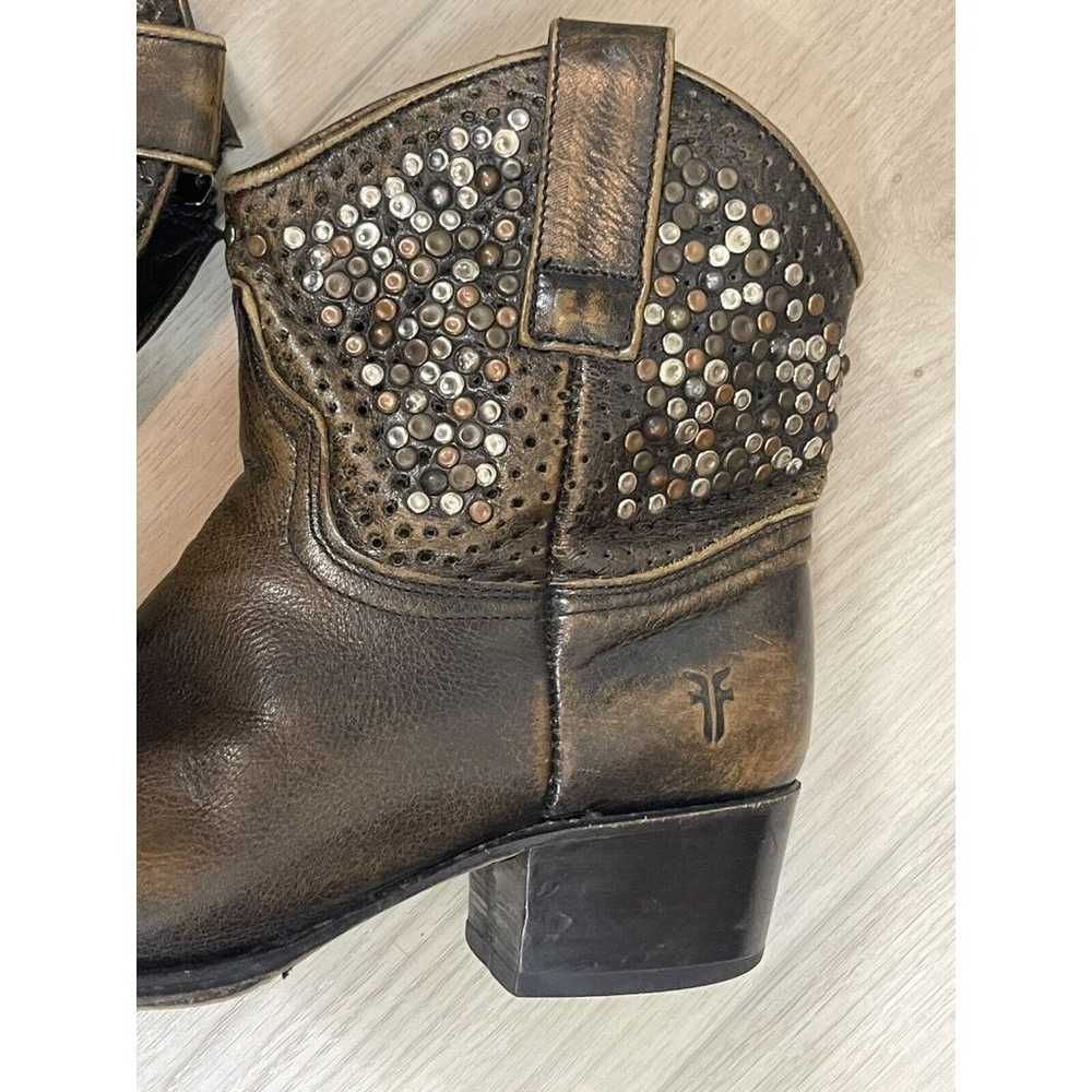 Frye Deborah Studded Brown Distressed (not Crackl… - image 3