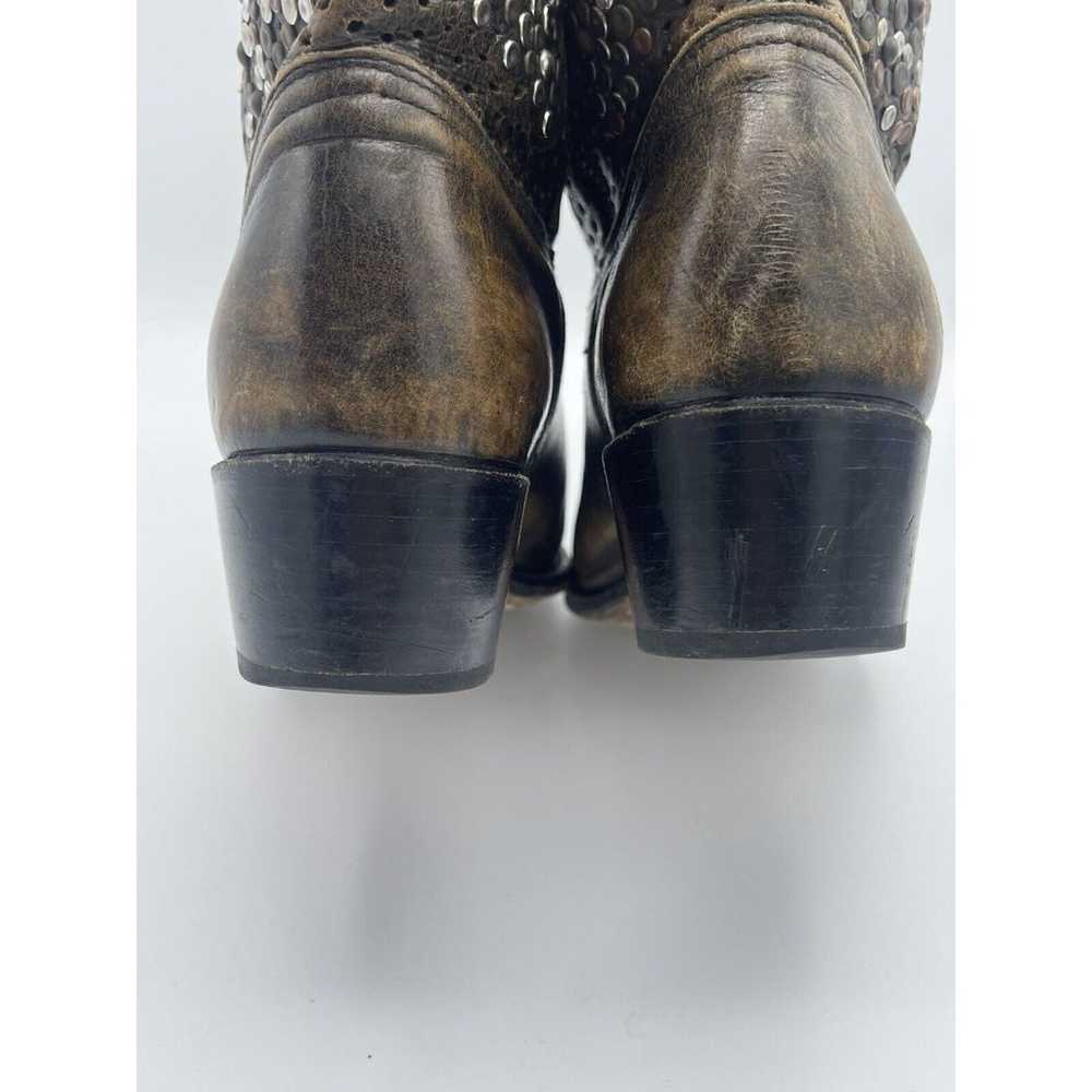 Frye Deborah Studded Brown Distressed (not Crackl… - image 9