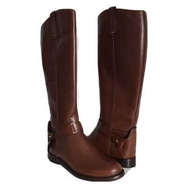 Tory Burch Colton Riding Boots Gallion brown leat… - image 1