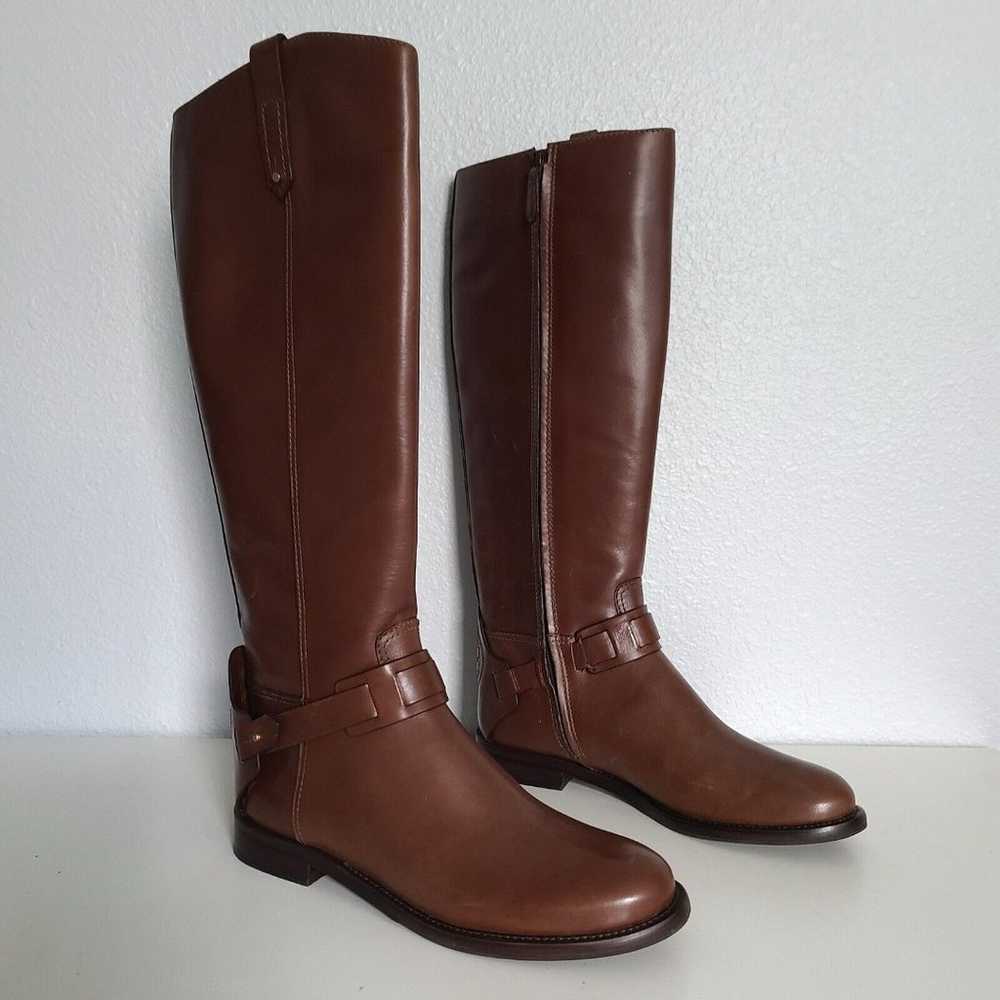 Tory Burch Colton Riding Boots Gallion brown leat… - image 3