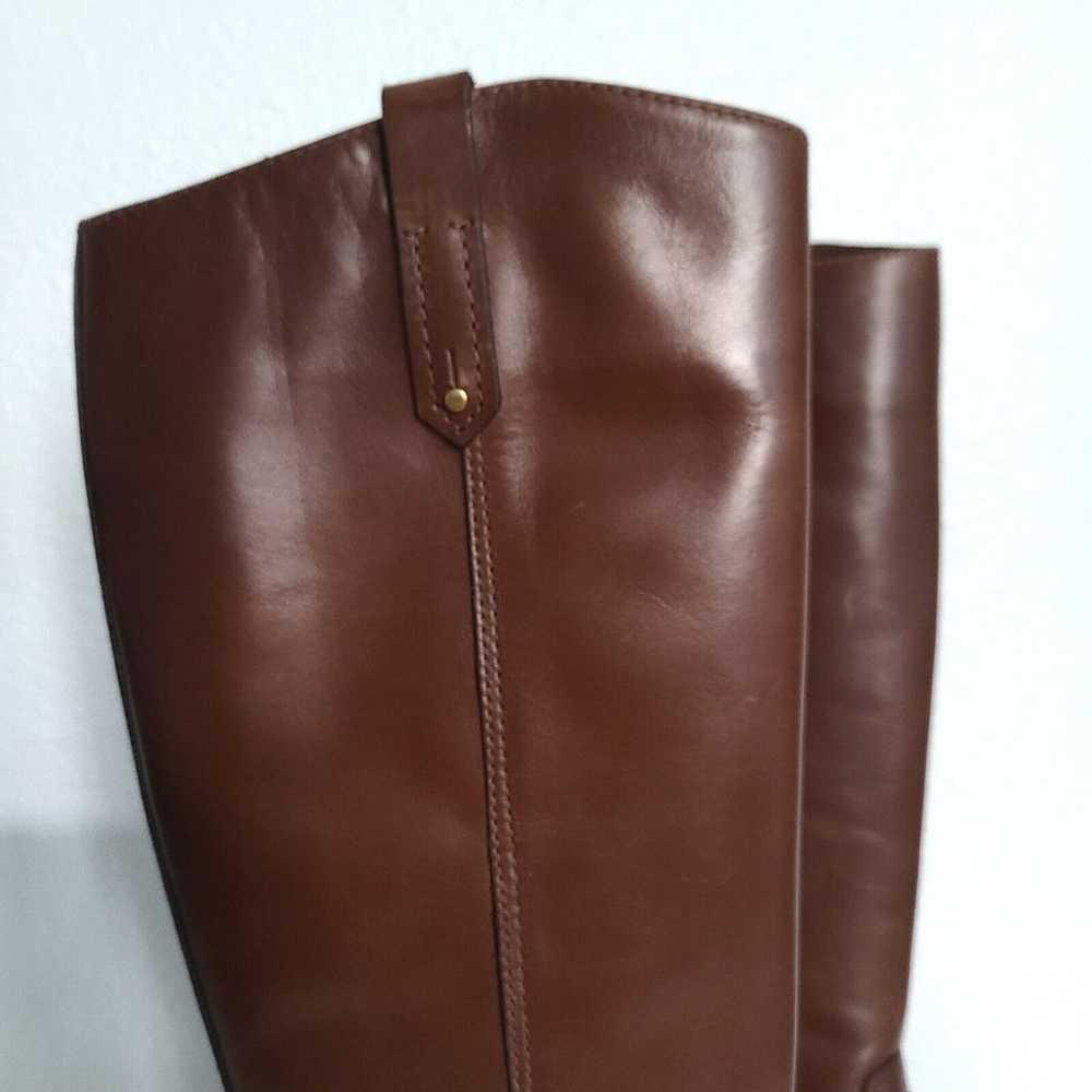 Tory Burch Colton Riding Boots Gallion brown leat… - image 5