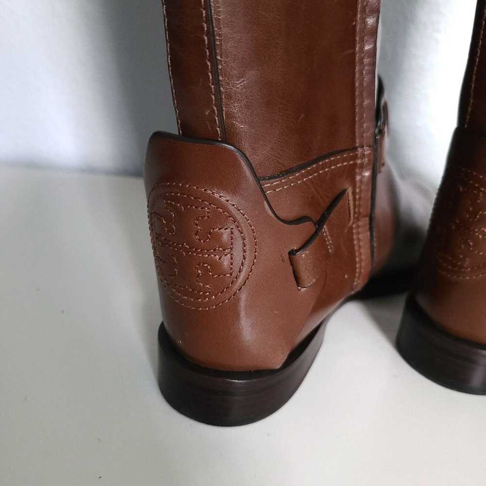 Tory Burch Colton Riding Boots Gallion brown leat… - image 7