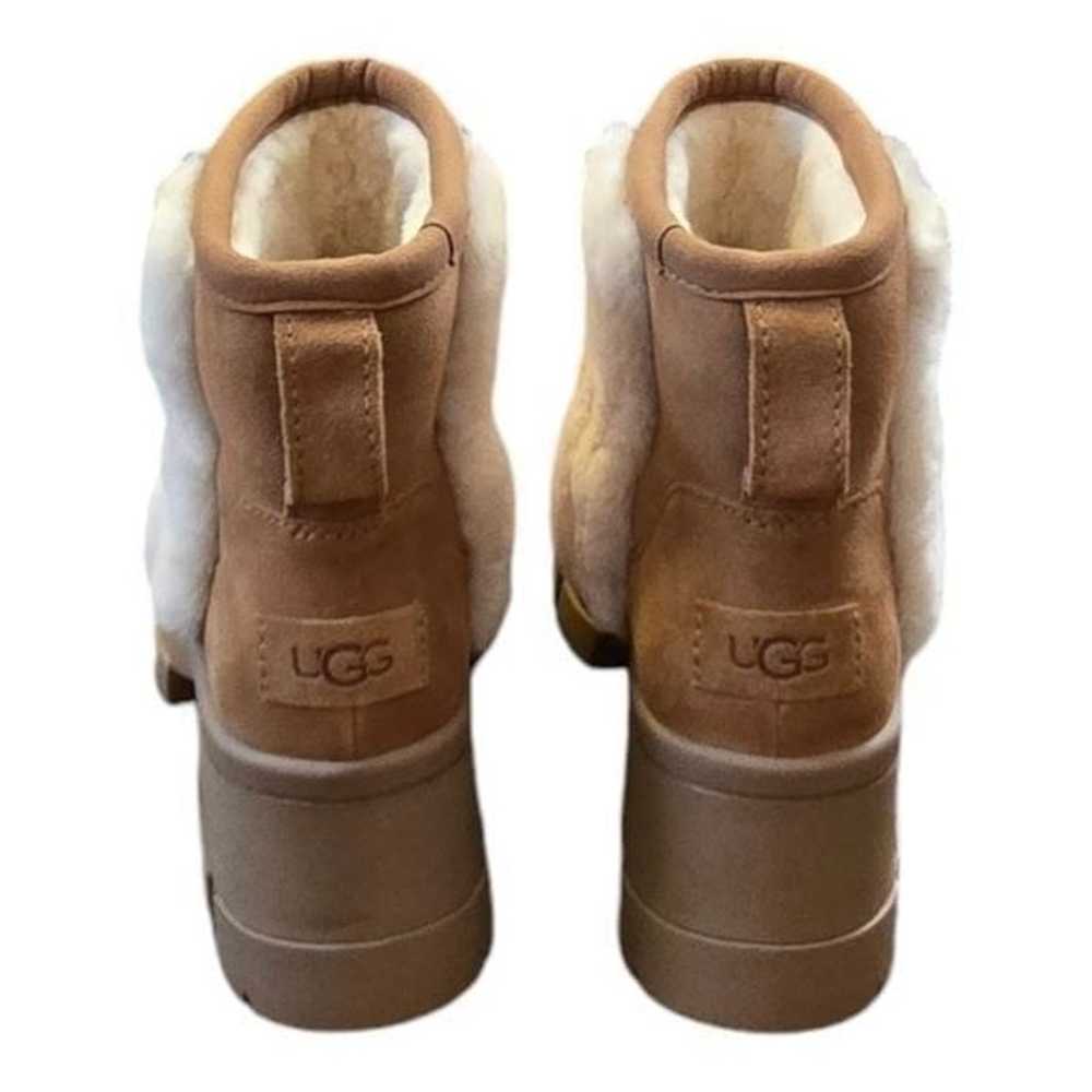 UGG Brooklyn Sunburst heeled sheepskin boot in ch… - image 5