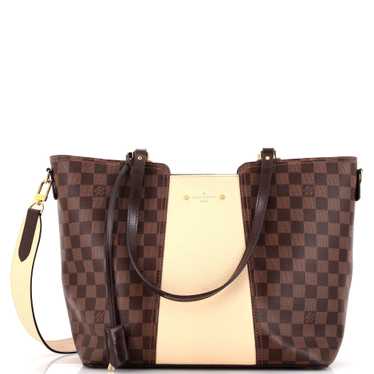 Louis Vuitton Jersey Handbag Damier with Leather - image 1