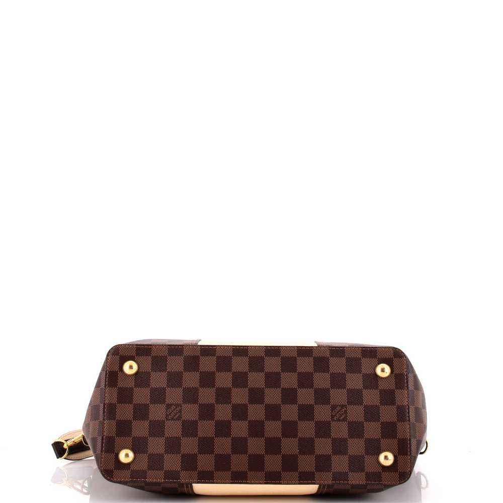 Louis Vuitton Jersey Handbag Damier with Leather - image 4