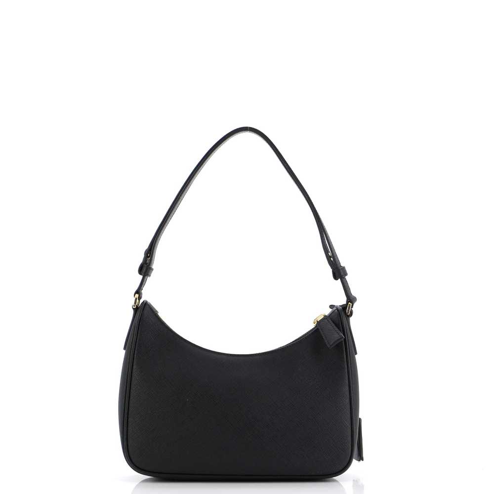 PRADA Adjustable Handle Zip Hobo Saffiano Leather… - image 3