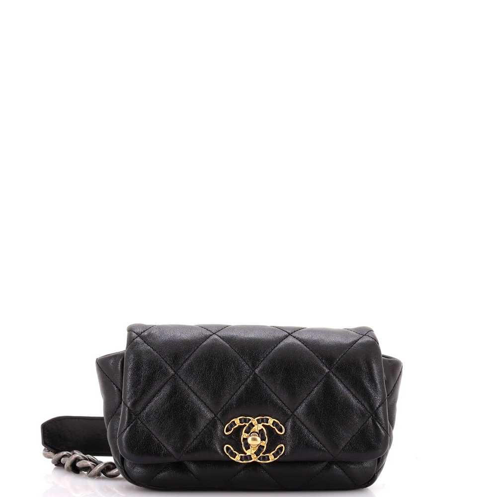 CHANEL 19 Belt Bag Quilted Leather - image 1