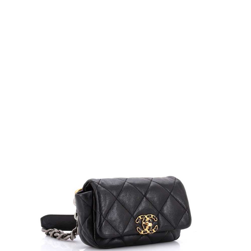 CHANEL 19 Belt Bag Quilted Leather - image 3