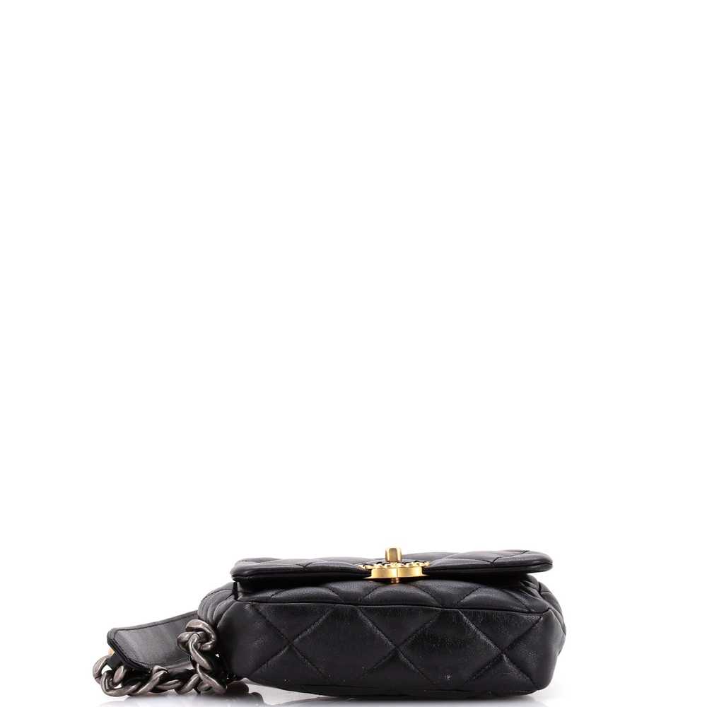 CHANEL 19 Belt Bag Quilted Leather - image 5