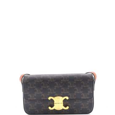 CELINE Triomphe East-West Shoulder Bag Triomphe Co