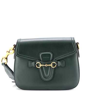 GUCCI Lady Web Shoulder Bag Leather Medium