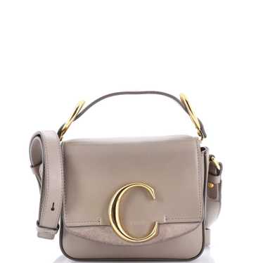 CHLOE C Flap Bag Leather Mini