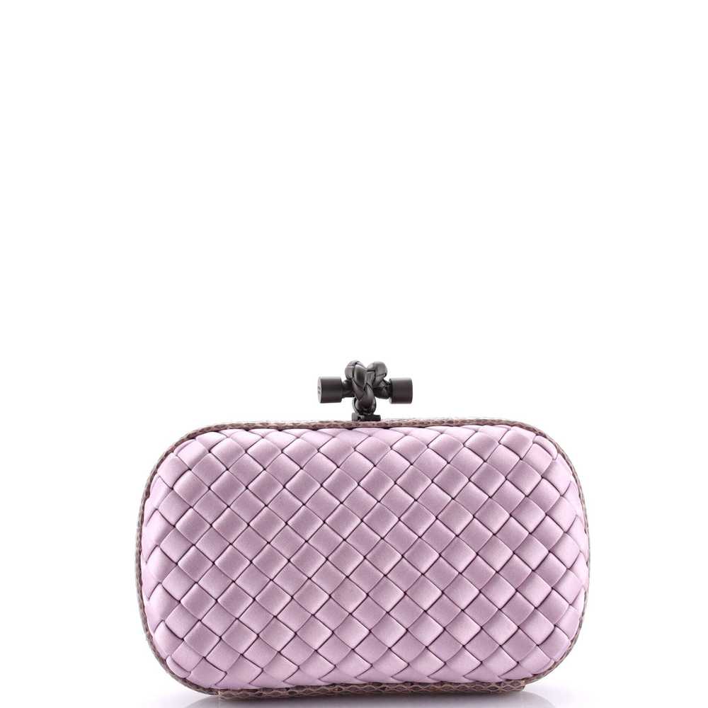 Bottega Veneta Box Knot Clutch Intrecciato Satin … - image 2