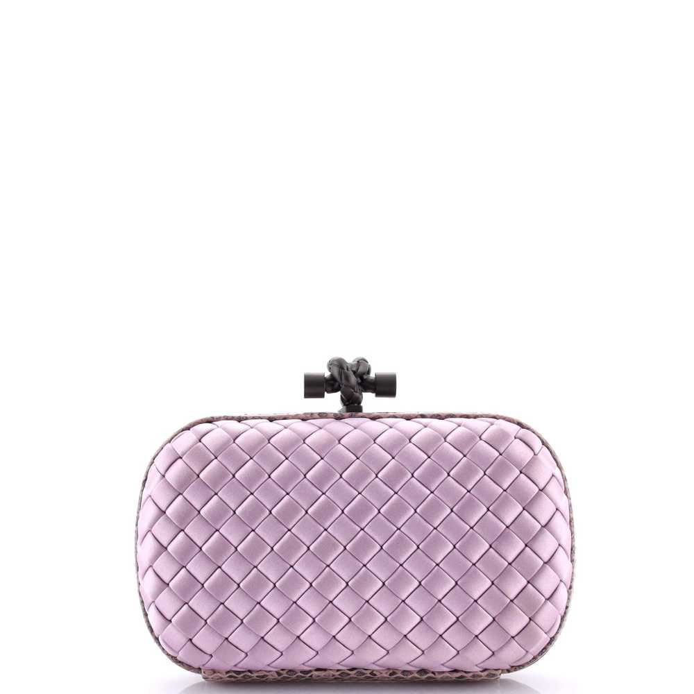 Bottega Veneta Box Knot Clutch Intrecciato Satin … - image 3