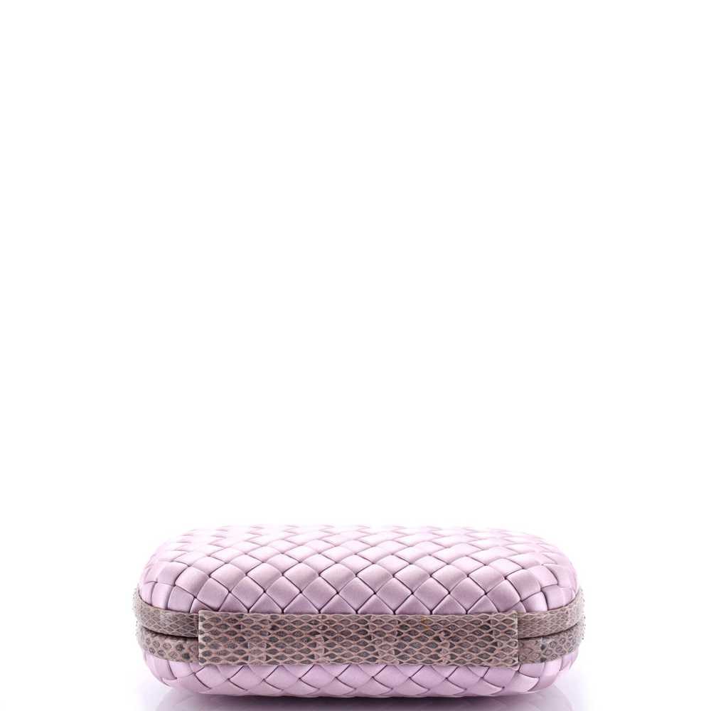 Bottega Veneta Box Knot Clutch Intrecciato Satin … - image 4