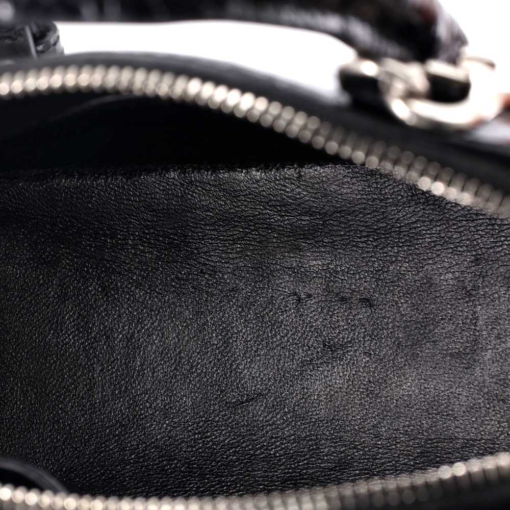 Balenciaga Logo Ville Bag Crocodile Embossed Leat… - image 5