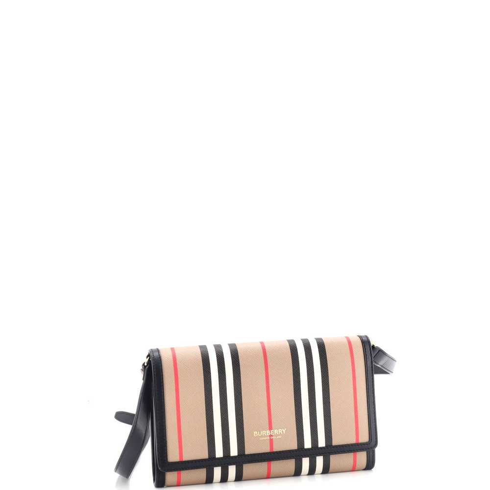 Burberry Hannah Wallet on Strap Icon Stripe E-Can… - image 2