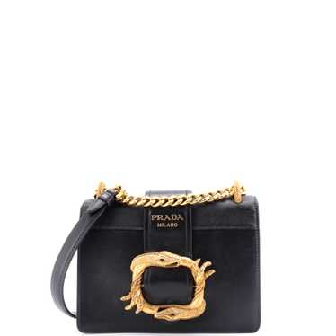 PRADA Animalier Cahier Crossbody Bag City Calf and