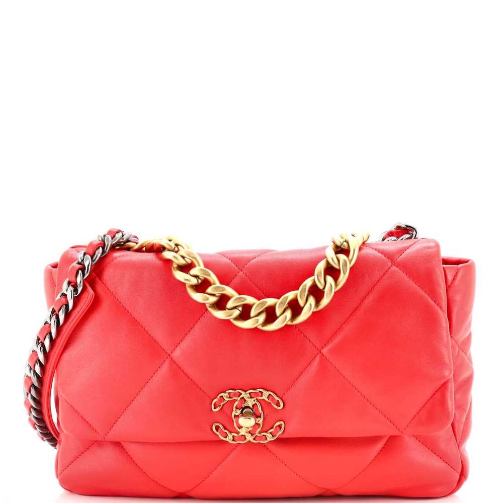 CHANEL 19 Flap Bag Quilted Leather Large - image 1