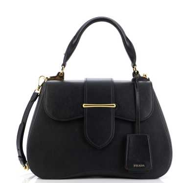 PRADA Sidonie Top Handle Bag Saffiano Leather Lar… - image 1