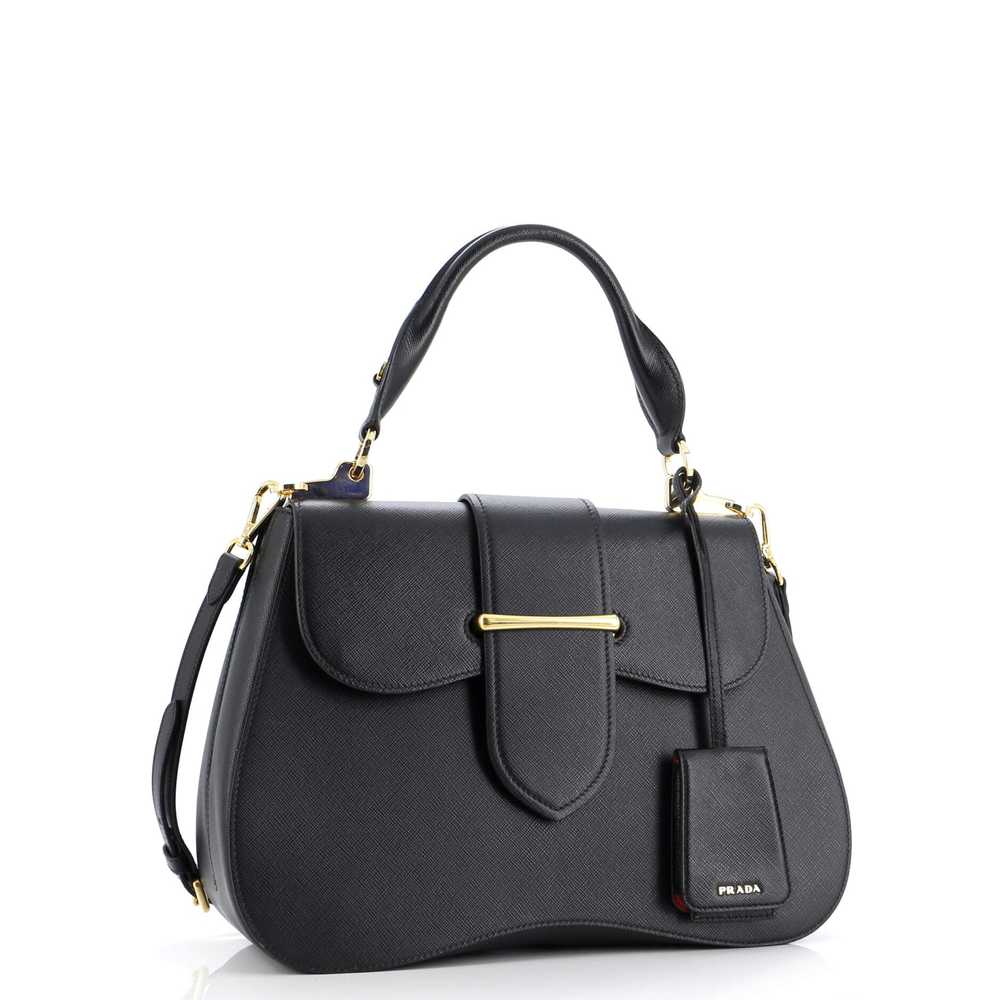 PRADA Sidonie Top Handle Bag Saffiano Leather Lar… - image 2