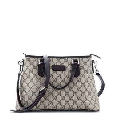 GUCCI Convertible Tote GG Coated Canvas Small