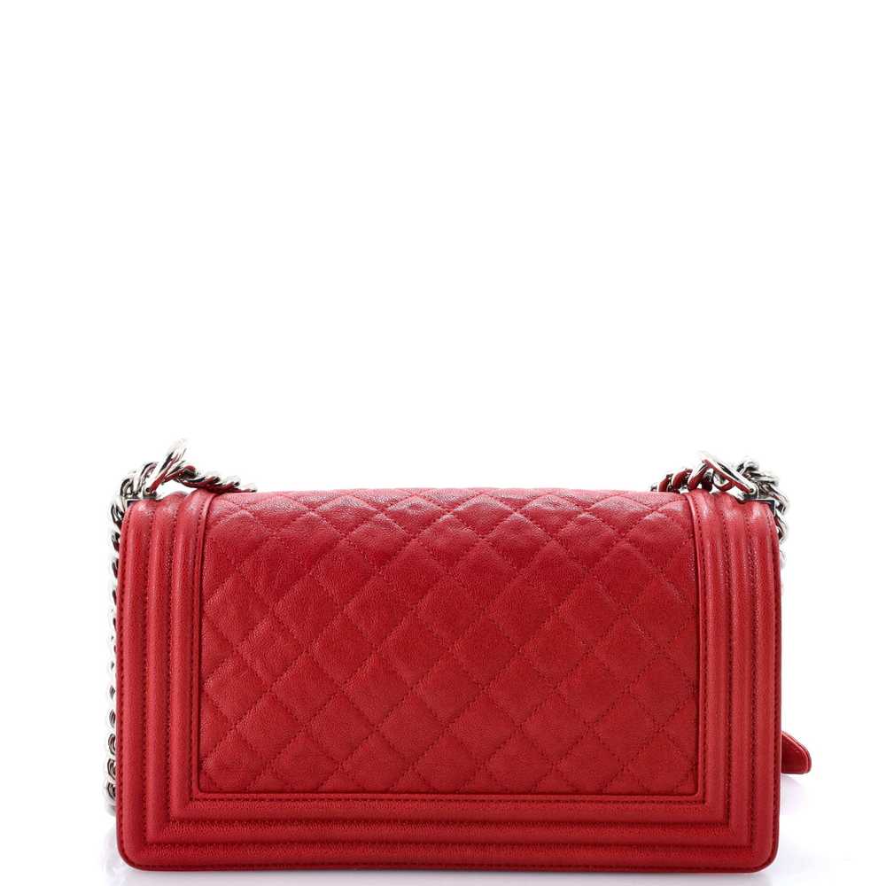 CHANEL Boy Flap Bag Quilted Caviar Old Medium - image 4