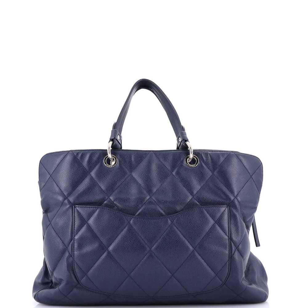 CHANEL Timeless CC Soft Zip Tote Quilted Caviar XL - image 3