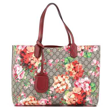 GUCCI Reversible Tote Blooms GG Print Leather Medi