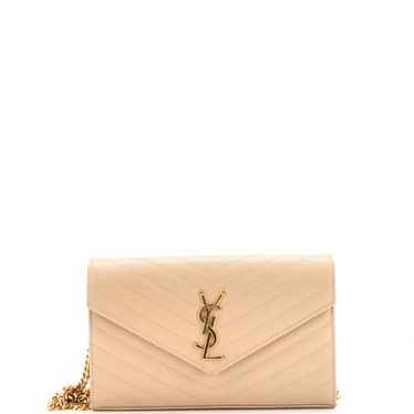 Saint Laurent Uptown Chain Wallet Leather