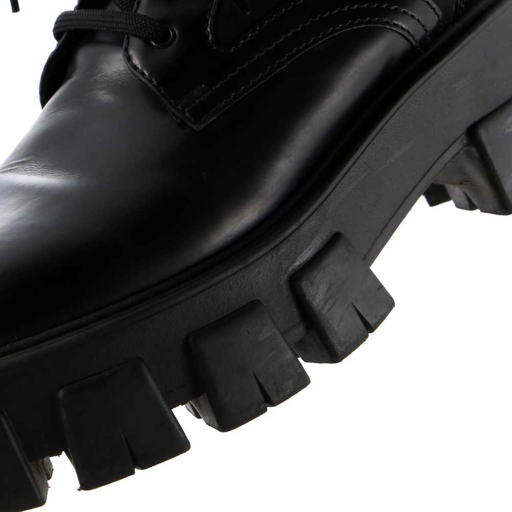 PRADA Monolith Combat Boots Leather and Nylon - image 6