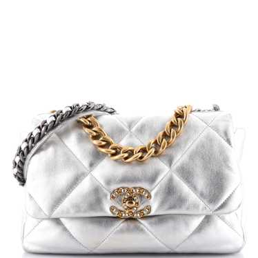 CHANEL 19 Flap Bag Quilted Leather Large - image 1