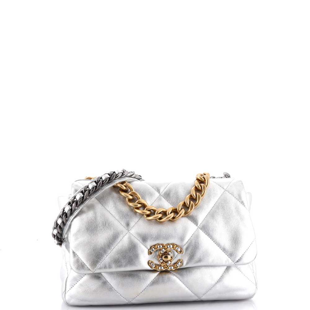 CHANEL 19 Flap Bag Quilted Leather Large - image 2