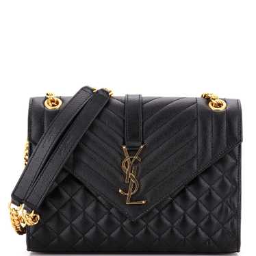 Saint Laurent Classic Monogram Envelope Satchel Mi