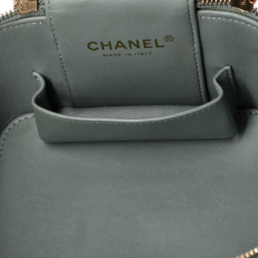 CHANEL CC Top Handle Vanity Case with Chain Quilt… - image 5