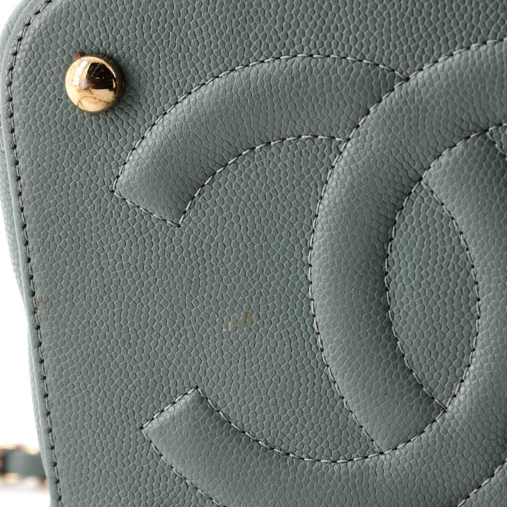 CHANEL CC Top Handle Vanity Case with Chain Quilt… - image 6