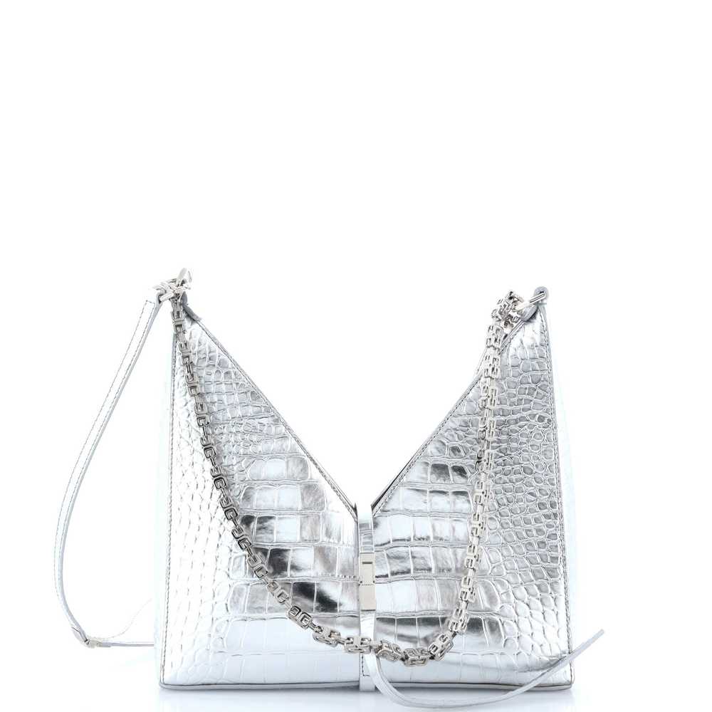 GIVENCHY Cut Out Shoulder Bag Crocodile Embossed … - image 1