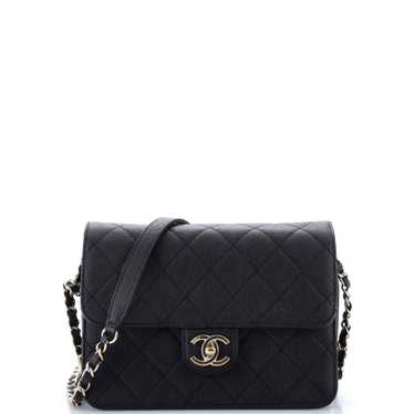 CHANEL Like a Wallet Flap Bag Quilted Caviar Small - image 1