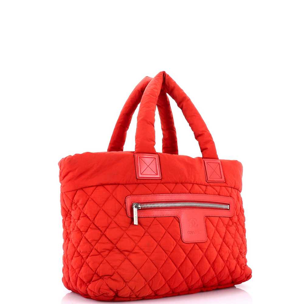 CHANEL Coco Cocoon Zipped Tote Quilted Nylon Large - image 2