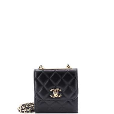 CHANEL Trendy CC Clutch with Chain Quilted Lambski