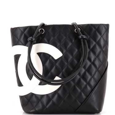 CHANEL Cambon Tote Quilted Leather Medium - image 1