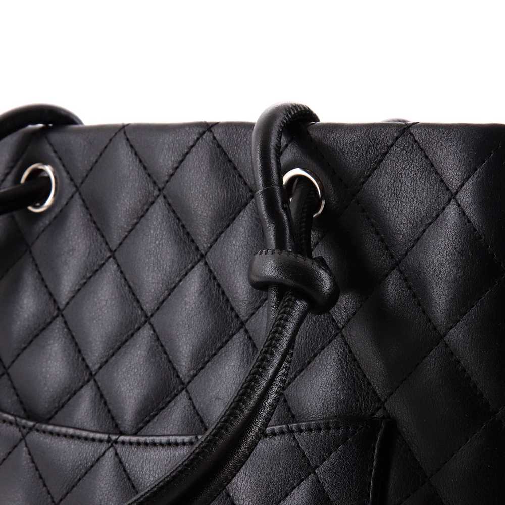 CHANEL Cambon Tote Quilted Leather Medium - image 7